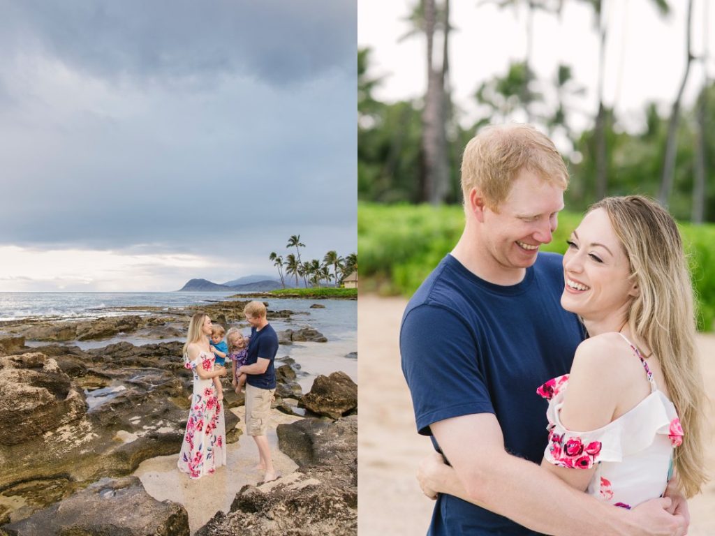 fun family photography session at ko olina beach in oahu